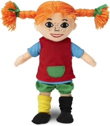 Kinderboeken Pippi Langkous knuffelpop - zachte pop 18cm speelgoed