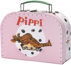 Kinderboeken Pippi Langkous koffer roze 20 cm speelgoedkoffer