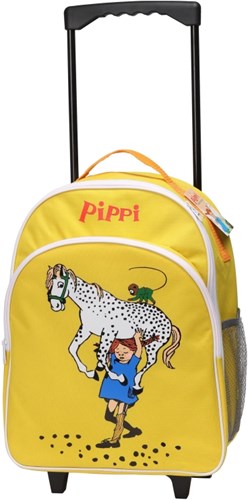 Kinderboeken trolley koffer Pippi Langkous geel - kinderkoffer speelgoed