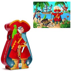Djeco silhouetpuzzels The pirate and his treasure - 36 stukjes