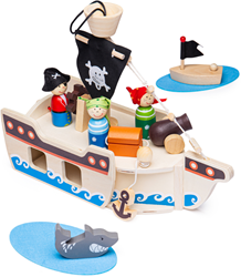 Bigjigs Mini-Navire Pirate