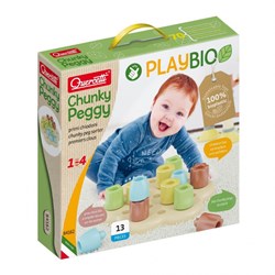 Quercetti coffret de construction - Chunky Peggy Play Bio - jouet éducatif 13 pièces