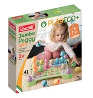 Quercetti educatief speelgoed Jumbo Peggy Eco stapelbare pinnen 41-delig