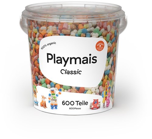PlayMais seau de construction Classic - 600 pièces jouet créatif