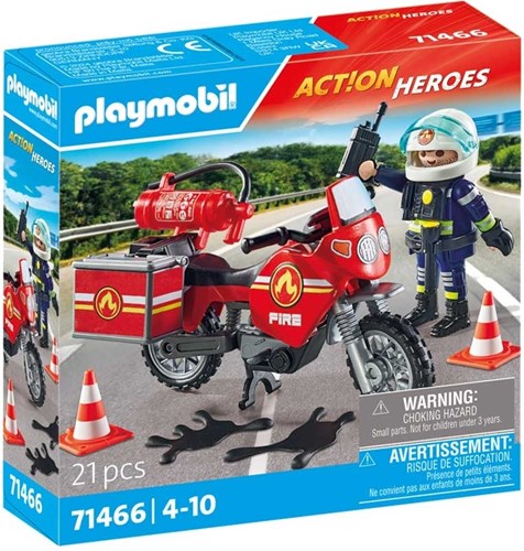 Playmobil Brandweer Speelset Action Heroes met accessoires - 71466