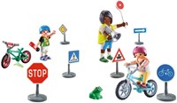 Playmobil City Life verkeerseducatie speelgoedset met accessoires-2