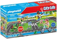 Playmobil City Life verkeerseducatie speelgoedset met accessoires