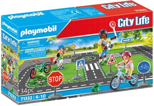 Playmobil City Life verkeerseducatie speelgoedset met accessoires