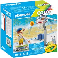 Playmobil sport speelgoed Skater met basketbal - kleurrijk speelfiguur
