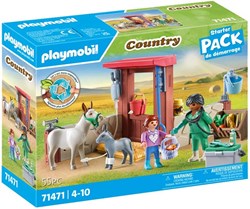 Playmobil boerderij dierenarts speelset met ezels - speelgoed dieren