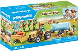 Playmobil Country tractor speelgoed met aanhanger en watertank boerderij