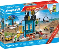 Playmobil bouwplaats speelgoedset - Action Heroes - 71650