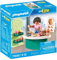 Playmobil snoepkraam speelgoed set My Life - kleurrijke winkel