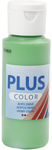 Plus Color acrylverf groen 60 ml - hobbyverf voor kinderen en volwassenen