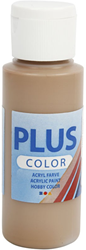 Plus Color acrylverf lichtbruin 60ml - hobbyverf - sneldrogend
