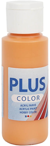 Plus Color acrylverf oranje - hobbyverf 60 ml - zijdeglans