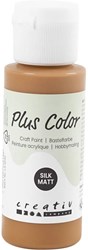 Plus Color acrylverf Raw Sienna 60 ml - hobbyverf - bruin
