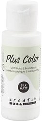 Plus Color acrylverf wit 60 ml - hobbyverf voor kinderen en volwassenen