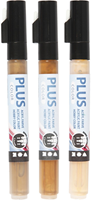 Plus Color marker set - Creatieve viltstiften voor kinderen en volwassenen 3 stuks