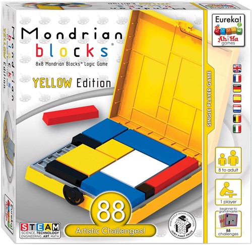Eureka Ah!Ha Games - Mondrian Blocks, Yellow Edition (only available in assortment 52473552)