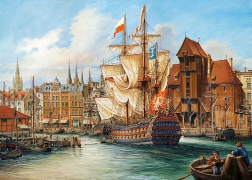 Castorland puzzle Old Gdansk Pologne - puzzle 1000 pièces