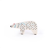 Bajo figurine jouet animal - Ours polaire espèces menacées
