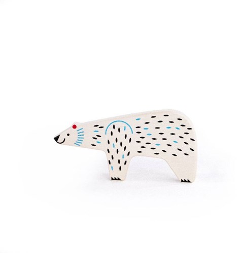 Bajo figurine jouet animal - Ours polaire espèces menacées