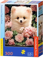 Castorland Pomeranian Puppy in Roses -  Teile-2