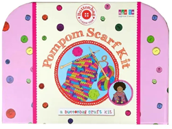 Buttonbag kit écharpe pompon - set créatif DIY pour enfants