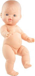 Paola Reina poupée bébé Gordi garçon blanc - poupée vinyle 34 cm