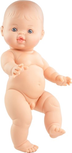 Paola Reina babypop Gordi jongen blank - 34 cm vinyl pop