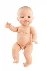 Paola Reina babypop Gordi jongen lachend 34cm vinyl pop