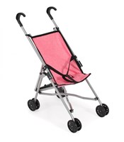 Bayer Chic 2000 poppenbuggy wandelwagen donkerroze zwart lichtgewicht