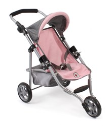 Bayer Chic Poppenbuggy jogging Lola (grijs/lichtroze)