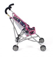Bayer Chic 2000 poppenbuggy Roma eenhoorn donkerblauw roze buggy-2