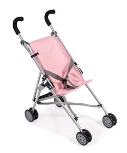 Bayer Chic 2000 poussette pour poupée Roma gris rose - poussette jouet