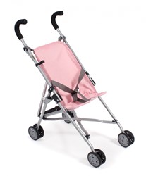 Bayer Chic Poppenbuggy Roma (grijs/lichtroze)