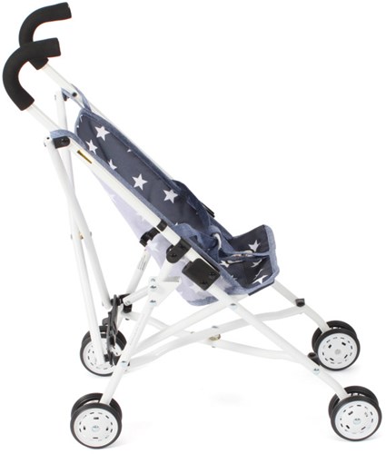 Bayer Chic 2000 poppenbuggy Roma donkerblauw sterren buggy speelgoed-3