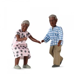 Lundby poppenhuisfiguren opa & oma Billie - poppenhuis speelgoed set