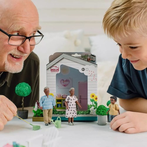 Lundby poppenhuisfiguren opa & oma Billie - poppenhuis speelgoed set-3