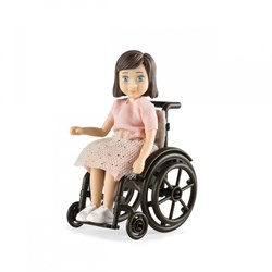 Lundby poppenhuisfiguur Lourdes met rolstoel - speelgoed poppenhuis