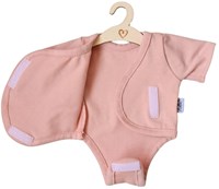 Hollie poppenromper poppenkleding dusty rose voor babypoppen-2