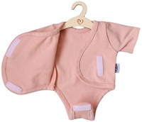 Hollie poppenromper poppenkleding dusty rose voor babypoppen-3