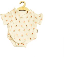Hollie poppenromper katoen beige ajour voor Gordi poppen 34-36 cm