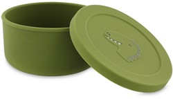 Trixie boîte à goûter en silicone - Mr. Dino - lunchbox enfants - boîte à fruits école