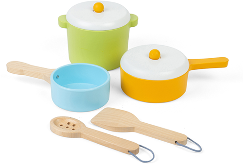 BigJigs batterie de cuisine en bois cuisine jouet bois FSC durable-2