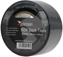 Precision sokkentape sport zwart 38mm - 5 rollen - sterke grip