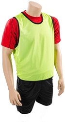 Precision trainingshesje mesh geel volwassenen sport polyester