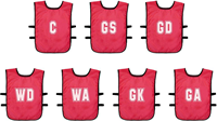 Precision chasubles d'entraînement netball adultes rouge maille respirante