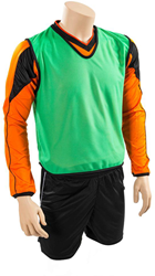 Precision trainingshesje groen polyester ademend voor jeugd sport